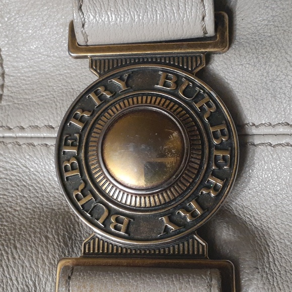 BURBERRY VINTAGE COA  SAFFIANO LEATHER  SATCHEL - Picture 2 of 12